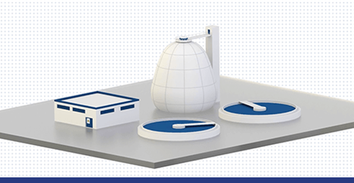 An illustration of a wastewater treatment plant