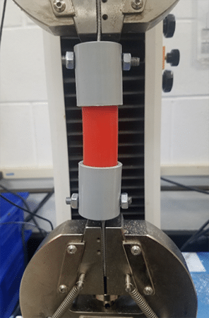 Prueba de tracción del Polywater Bonduit en una máquina Instrom