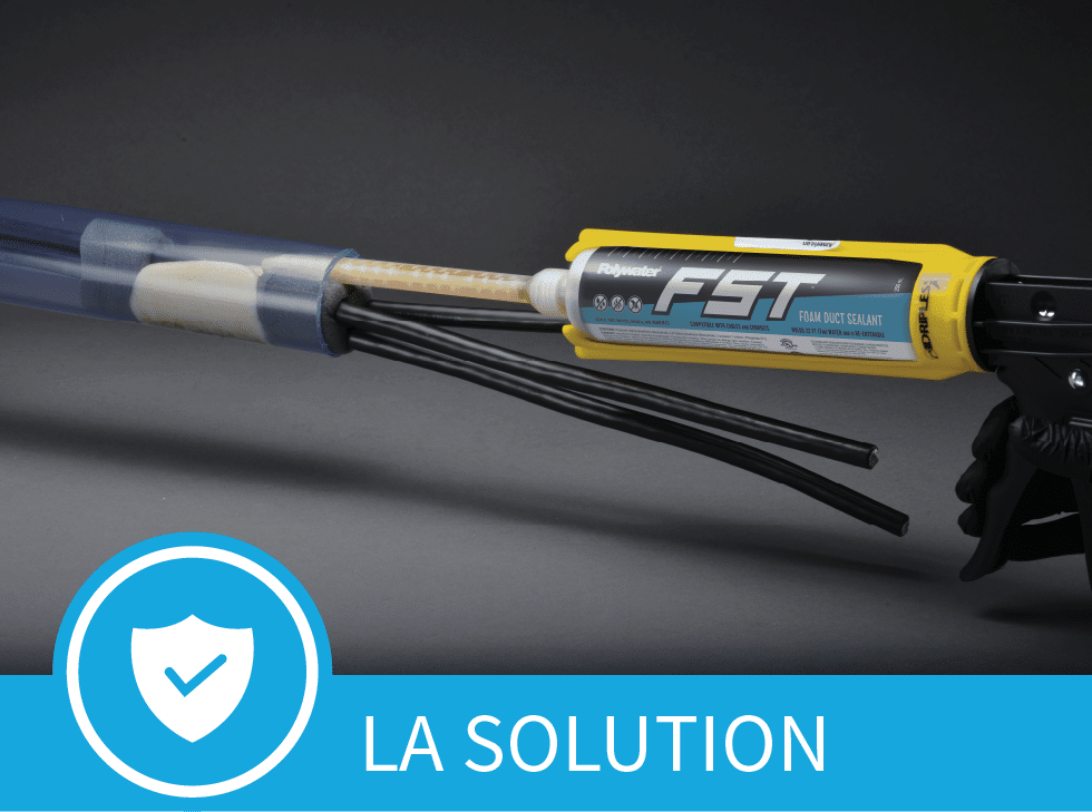 Polywater FST scellant un poteau de montée